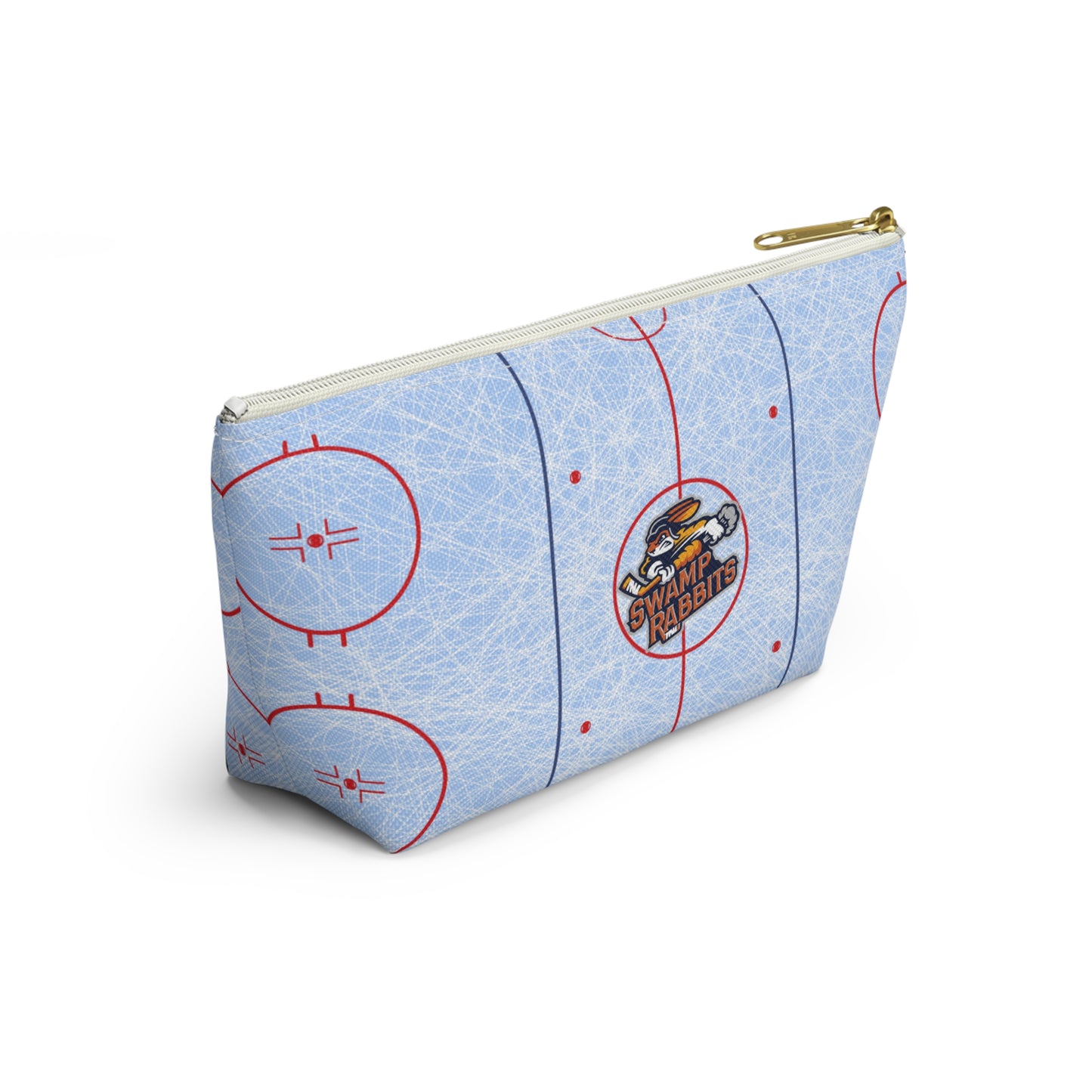 Hockey Rink Accessory Pouch — T‑Bottom Cosmetic & Gear Bag