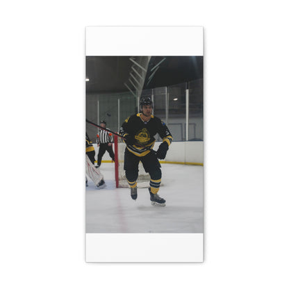 Hockey Player Matte Canvas Print | 8X10 - 9X12 | Custom Canvas Hockey Photo