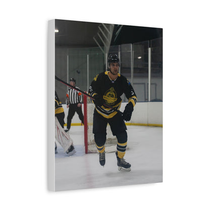 Hockey Player Matte Canvas Print | 8X10 - 9X12 | Custom Canvas Hockey Photo