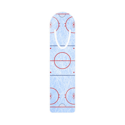Hockey Rink Metal Bookmark — Ice Hockey Page Marker for Players & Fans