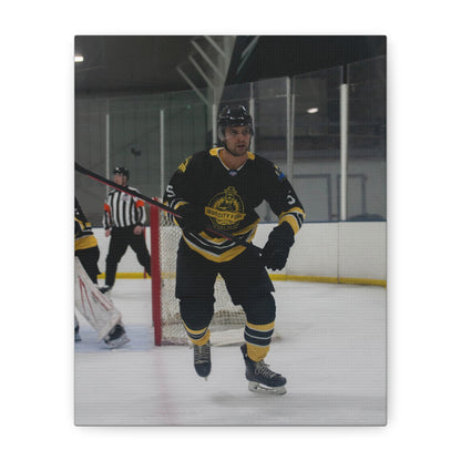 Hockey Player Matte Canvas Print | 8X10 - 9X12 | Custom Canvas Hockey Photo