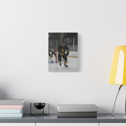 Hockey Player Matte Canvas Print | 8X10 - 9X12 | Custom Canvas Hockey Photo