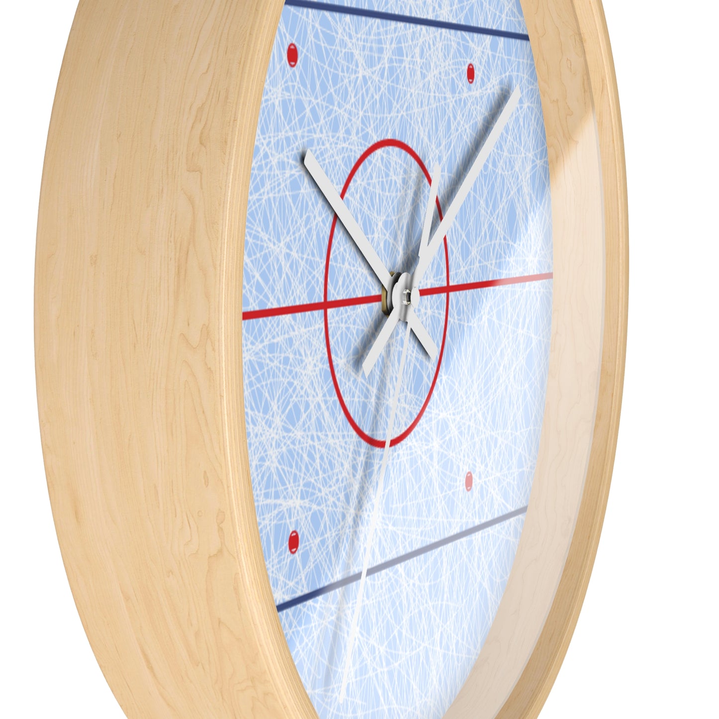 Hockey Rink Wall Clock — Ice Hockey Arena Clock