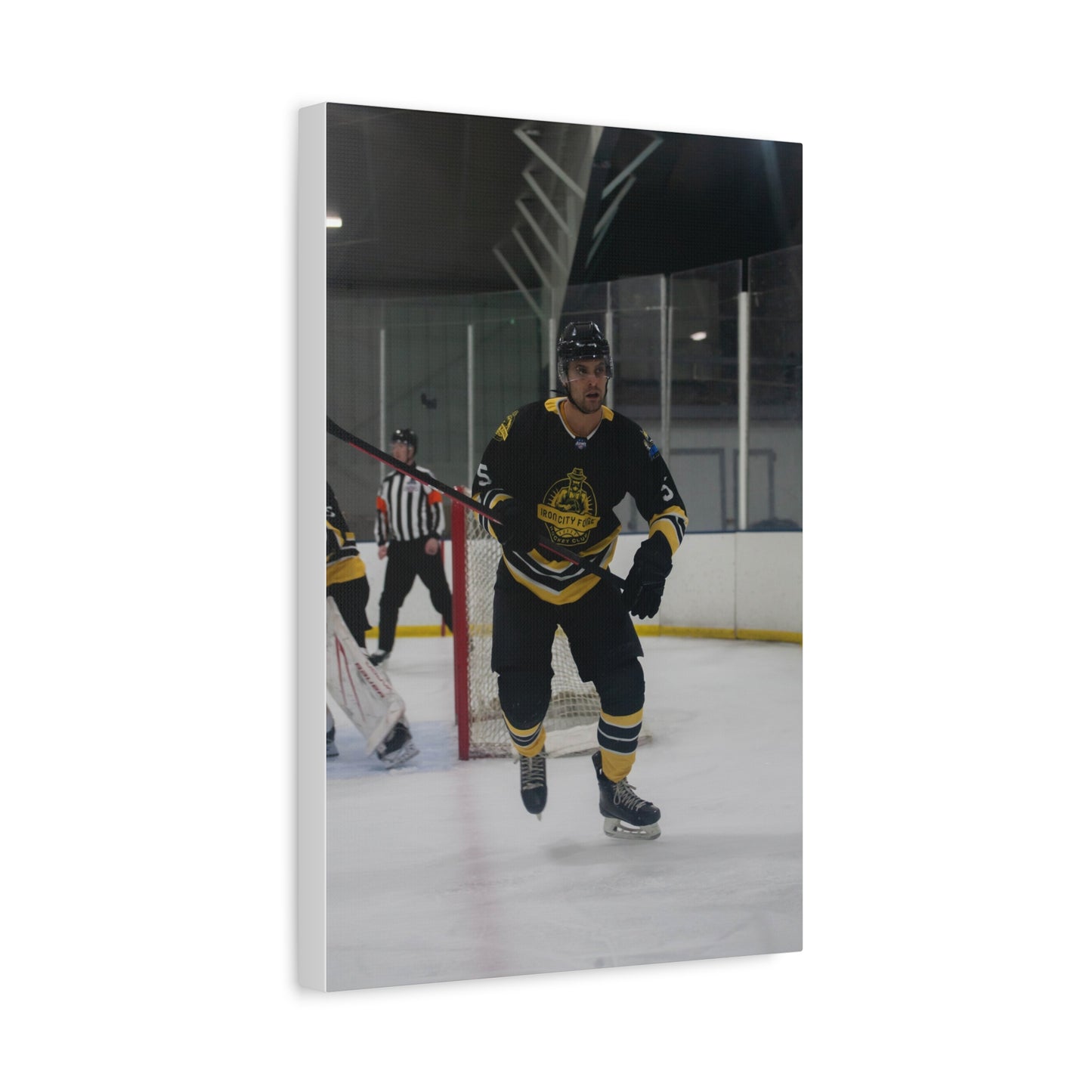 Hockey Player Matte Canvas Print | 8X10 - 9X12 | Custom Canvas Hockey Photo