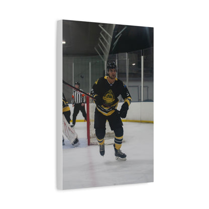 Hockey Player Matte Canvas Print | 8X10 - 9X12 | Custom Canvas Hockey Photo