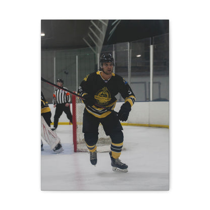 Hockey Player Matte Canvas Print | 8X10 - 9X12 | Custom Canvas Hockey Photo