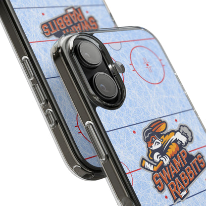 Swamp Rabbits Hockey Rink Clear Phone Case — Impact-Resistant