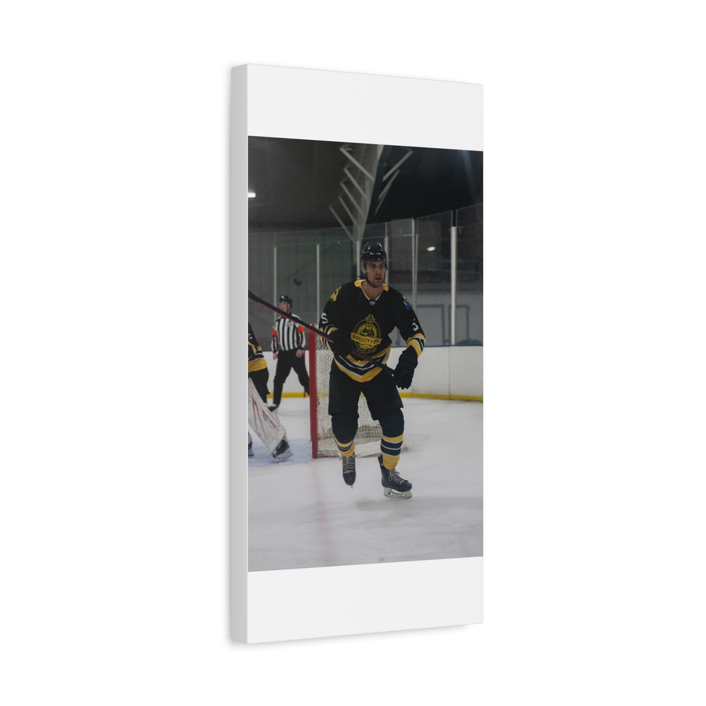 Hockey Player Matte Canvas Print | 8X10 - 9X12 | Custom Canvas Hockey Photo