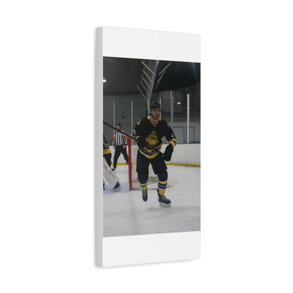Hockey Player Matte Canvas Print | 8X10 - 9X12 | Custom Canvas Hockey Photo